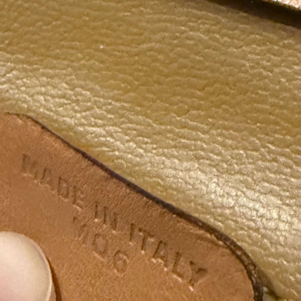 Celine Brown and Tan Leather Logo Bag - Picture 9 of 11
